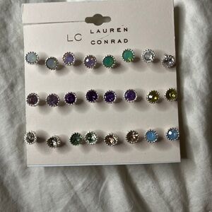 LC Lauren Conrad Multi-Color Stud Earring Set